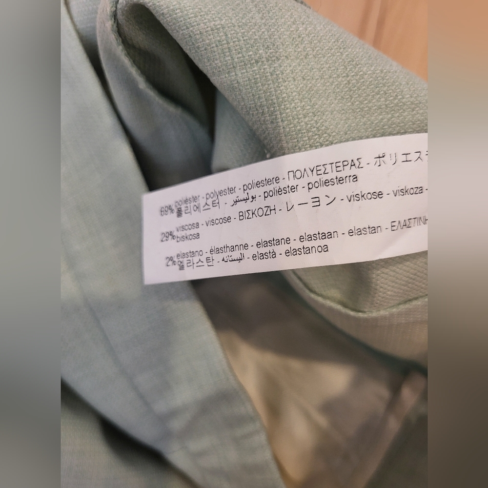 Zara Green Wide-Leg Pants - Picture 12 of 14